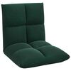 vidaXL Sedia da Pavimento Verde Scuro 50 x 61 x 57 cm Velluto