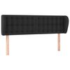 vidaXL Testiera ad Orecchio Nera 147x23x78/88 cm in Similpelle