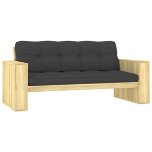 vidaXL Panca Giardino e Cuscini Antracite 179cm Legno Pino Impregnato
