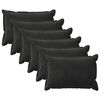 vidaXL Federa 6 pcs HOUTEN Nero 50 x 75 cm Velluto