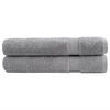 vidaXL Asciugamani Premium SOLUND 2 pz Grigio 100x200 cm 600 g/m&sup2;