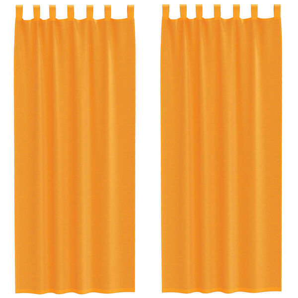 vidaXL Tende in Voile con Passanti 2 pz Arancio 140x260 cm