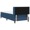 vidaXL Letto a molle con materasso Blu 200 x 90 cm Poliestere