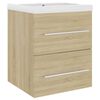 vidaXL Mobile con Lavabo Integrato Rovere Sonoma in Legno Multistrato