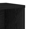 vidaXL Libreria Rovere Nero 60x24x76,5 cm in Legno Multistrato