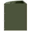 vidaXL Vaso d'angolo Oliver verde 30 x 30 x 35 cm Acciaio