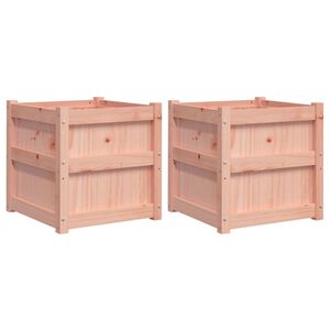vidaXL Fioriere da Giardino 2 pz in Legno Massello di Douglas