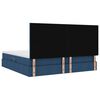 vidaXL Letto con contenitore e LED con led Blu 200 x 200 cm Poliestere