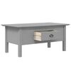 vidaXL Tavolino da Salotto BODO 100x55x46cm Legno Massello Pino Grigio