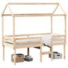 vidaXL Letto a Soppalco con Tetto 90x200 cm in Legno di Pino