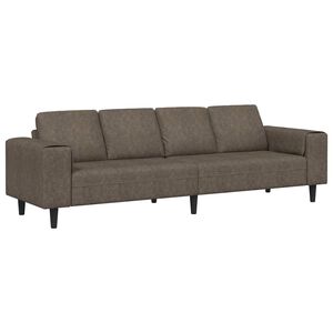 vidaXL Divano per Soggiorno Grigio scuro 250 x 77 x 76 cm