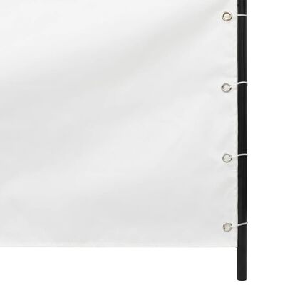 vidaXL Paravento per Balcone Bianco 100x240 cm in Tessuto Oxford