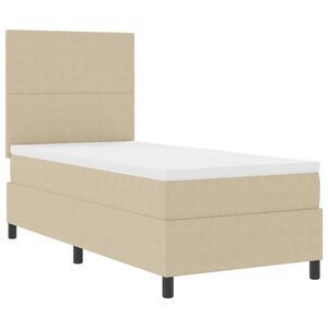 vidaXL Letto a Sorgente LED Grigio chiaro e bianco 80 x 200 cm
