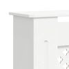 vidaXL Copertura per Radiatore Bianca in MDF 205 cm