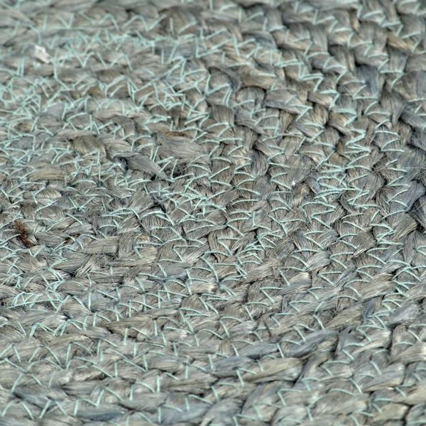 vidaXL Tovagliette 4 pz Verde Oliva Neutro 38 cm Rotonde in Juta