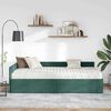 vidaXL Struttura Letto Angolare con Materasso 2 pcs Verde Velluto