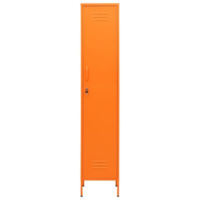 vidaXL Armadio Arancione 35x46x180 cm in Acciaio