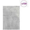 vidaXL Pannelli decorativi 150 pcs Grigio cemento 21 x 30 x 0,27 cm