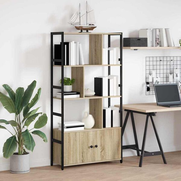 vidaXL Libreria Rovere Sonoma 80 x 30 x 155,5 cm Legno multistrato