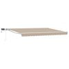 vidaXL Cornice per Tenda Manuale con LED Beige e Bianco 4 &times; 3 m
