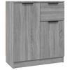 vidaXL Credenze 2 pz Grigio Sonoma 60x30x70 cm in Legno Multistrato