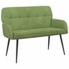 vidaXL Divano a 2 posti con gambe in metallo 2 posto Verde chiaro