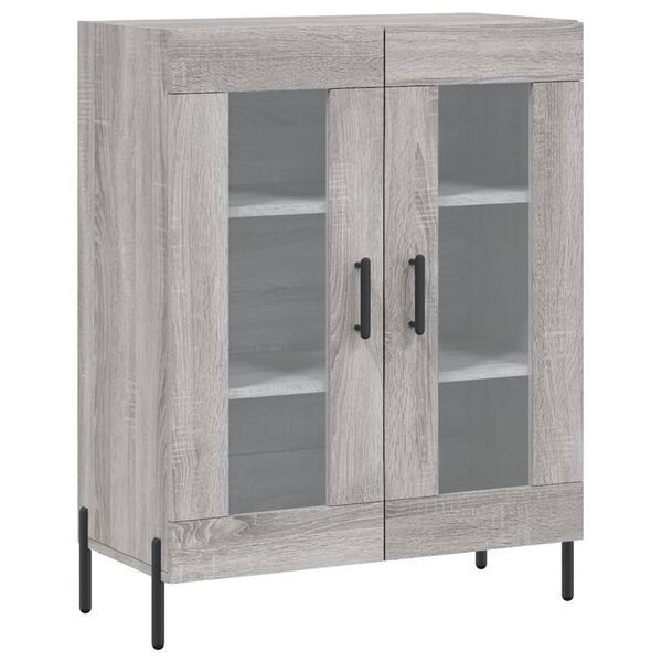 vidaXL Credenza Grigio Sonoma 69,5x34x90 cm in Legno Multistrato
