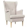 vidaXL Poltrona Crema ARES