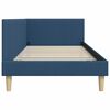 vidaXL Cornice del letto ad angolo Blu 90 cm x 200 cm Velluto