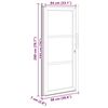 vidaXL Porta Frontale Bianco PVC