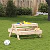 vidaXL Tavolo da Picnic per Bambini 88x97x52 cm Legno Massello di Pino