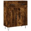 vidaXL Credenza Rovere Fumo 69,5x34x180 cm in Legno Multistrato