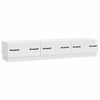 vidaXL Mobile TV Bianco Lucido 147 x 34,5 x 27 cm Legno ingegnerizzato