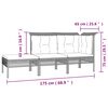 vidaXL Set Divani da Giardino 11 pz con Cuscini in Polyrattan Grigio