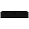 vidaXL Armadietto a Muro Nero 102x30x20 cm in Legno Multistrato