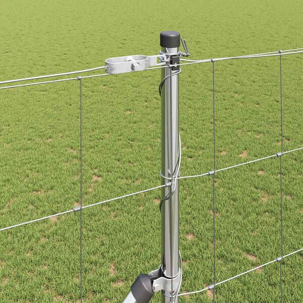 vidaXL Palo della recinzione Zincato 25 x 1,5 m Acciaio