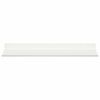 vidaXL Mensola sospesa 2 pcs Bianco 40 x 18 x 2,5 cm Acciaio