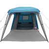vidaXL Tenda da Campeggio con Portico Cupola 5Persone Blu Impermeabile