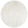 vidaXL Tappeto OVIEDO a Pelo Corto Crema &Oslash; 200 cm