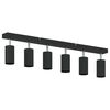 vidaXL Faretto da soffitto Nero 73 x 5.5 x 16.5 cm Acciaio