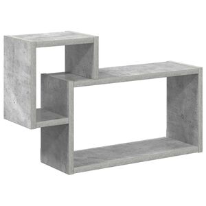 vidaXL Scaffale da parete A parete Grigio Cemento 55 x 15 x 35 cm