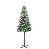 vidaXL Albero di Natale snodato con 300 LED con supporto Verde 210 cm