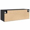 vidaXL Mobiletto a muro Rovere Nero 100 x 36,5 x 35 cm
