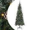 vidaXL Albero di Natale artificiale con 300 LED Verde 210 cm