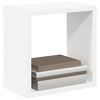 vidaXL Mensole Parete a Cubo 2 pz Bianco e Rovere Sonoma 26x15x26 cm