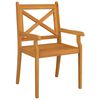 vidaXL Set Mobili da Pranzo per Giardino 3 pz Legno Massello di Acacia