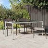 vidaXL Tavolo da Pranzo da Giardino Bianco 190 x 90 x 75 cm