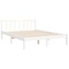 vidaXL Letto senza Materasso Bianco 140x190 cm Legno Massello di Pino
