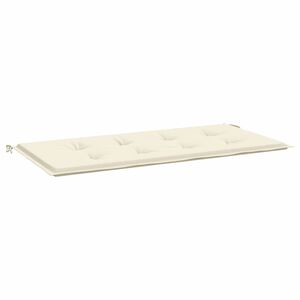 vidaXL Cuscino per Panca Crema 100x50x3 cm in Tessuto Oxford