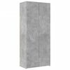 vidaXL Credenza Grigio Cemento 80x42,5x185 cm in Legno Ingegnerizzato
